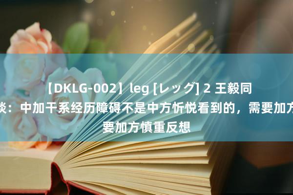 【DKLG-002】leg [レッグ] 2 王毅同加外长会谈：中加干系经历障碍不是中方忻悦看到的，需要加方慎重反想