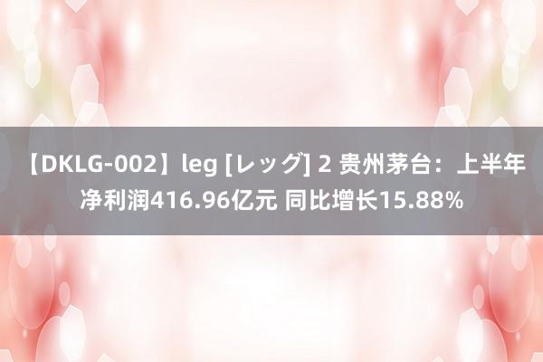 【DKLG-002】leg [レッグ] 2 贵州茅台：上半年净利润416.96亿元 同比增长15.88%